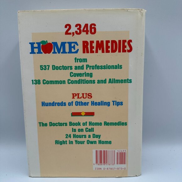 The Doctors Book Of Home Remedies By Editors Of Prevention 1990 Hardcover - Picture 2 of 3